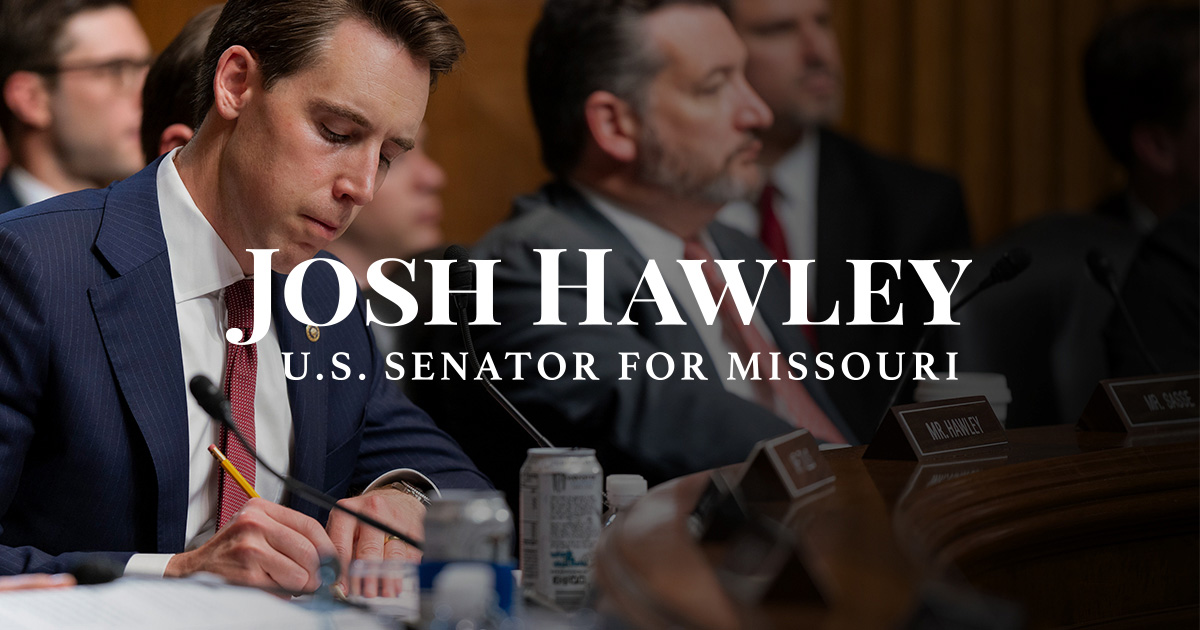 Sen. Josh Hawley senate.gov social / og:image — Wire lead splash for OpenAI Hugging Face investigation